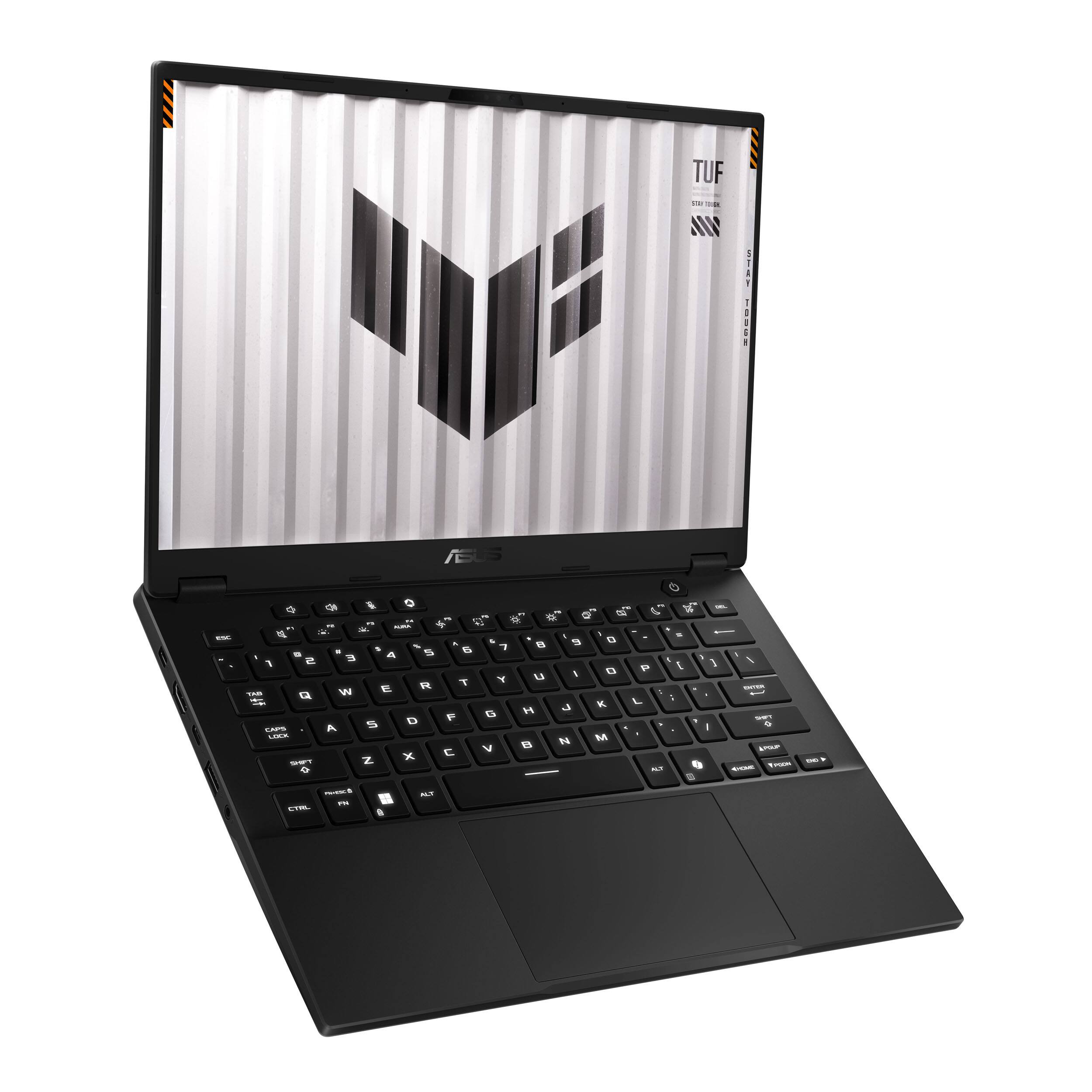 The text on the image is in a foreign language, so it is not possible to group and correct it. However, the image shows a black laptop with a silver and black design on the screen.