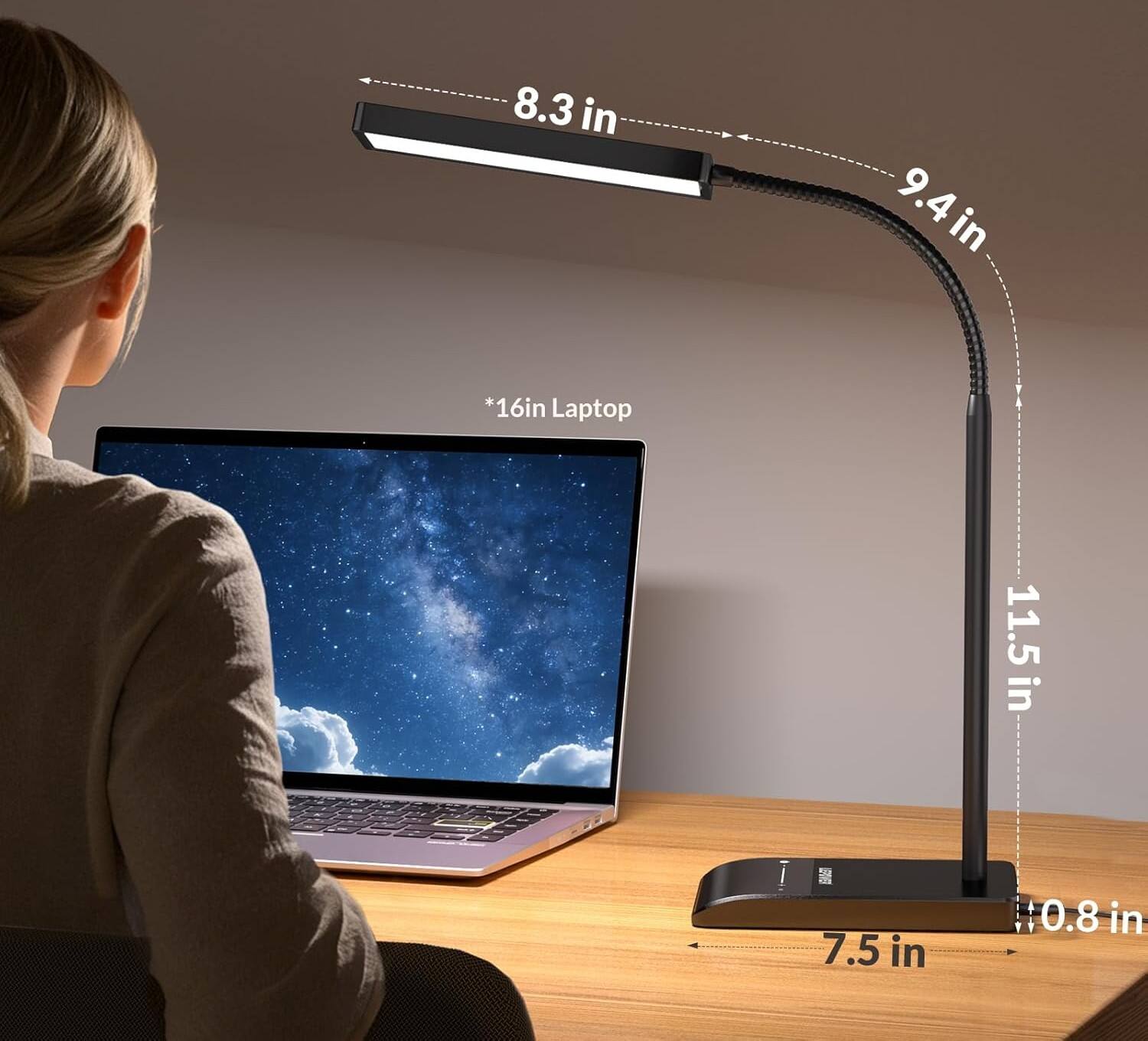 8.3 in  
9.4 in  
*16in Laptop  
11.5 in  
7.5 in  
0.8 in