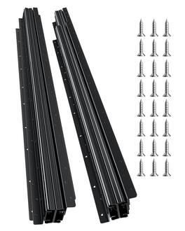 VEVOR - Undermount Drawer Slides, 40 inch, Full Extension Ball Bearing Under Stair Cabinet Rails, 260 LB Load Capacity - Black