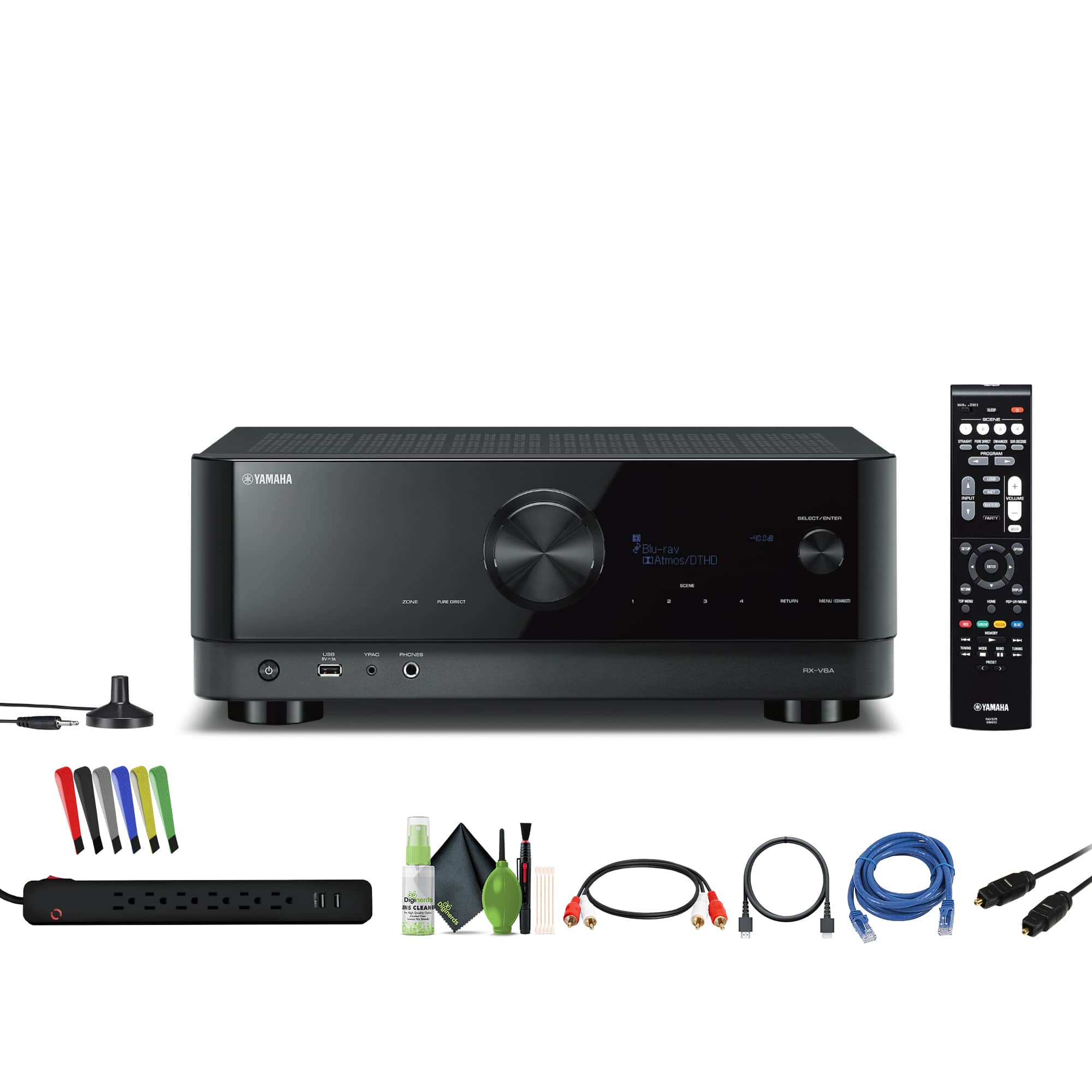 Yamaha - RX-V6A 7.2-Channel Network A/V Receiver with MusicCast