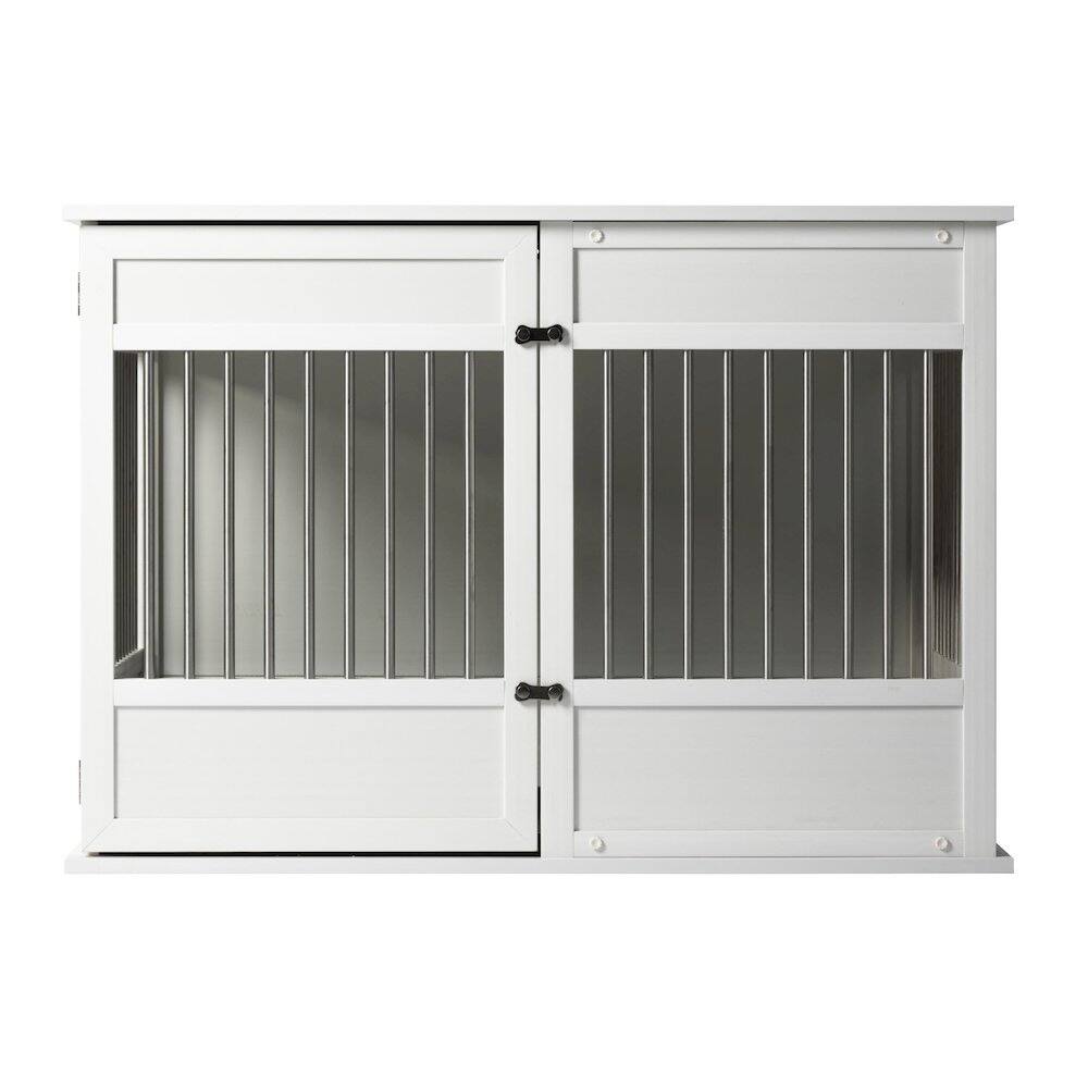 Back. New Age Pet - New Age Pet ECOFLEX Horizon Dog Crate - Antique White X-Large.