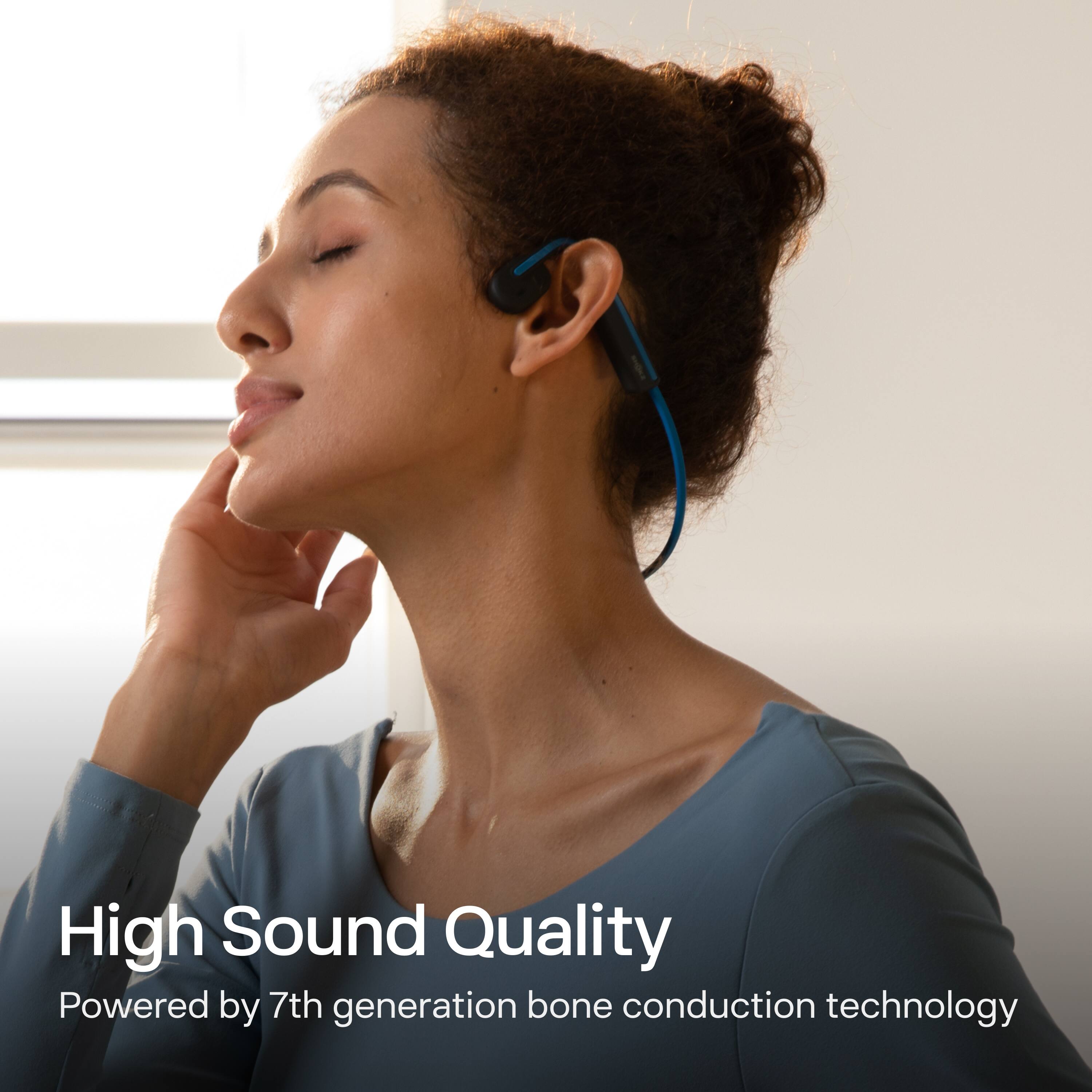 High Sound Quality  
Powered by 7th generation bone conduction technology