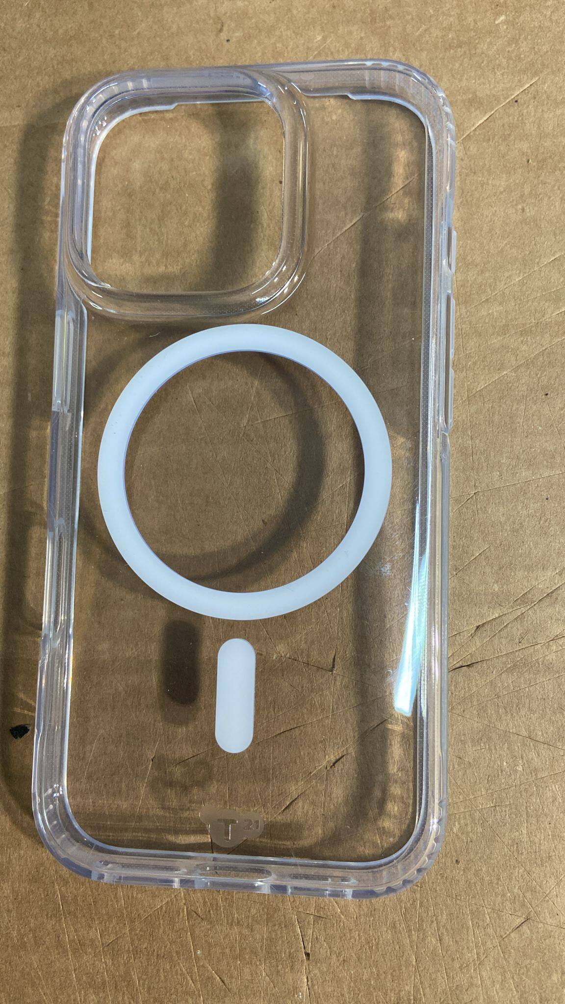 Front. Tech21 - Tech21 Evo Clear MagSafe Case for Apple iPhone 16 Pro - Clear.