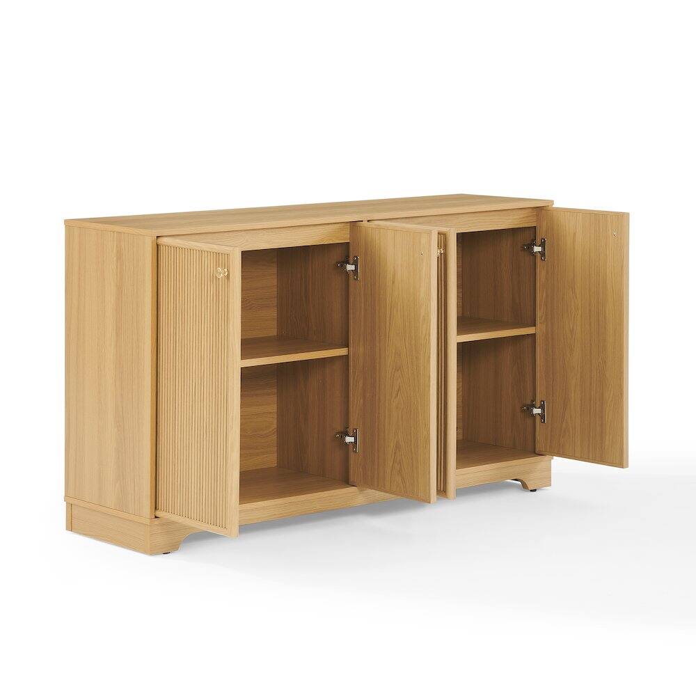 Back. Crosley Furniture - Naomi Sideboard - White Oak.