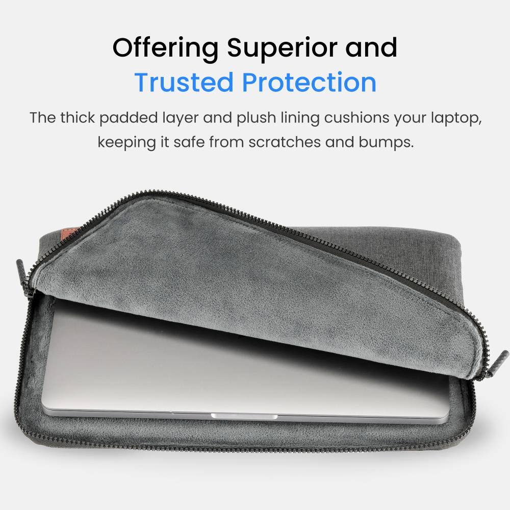 Offering Superior and Trusted Protection

The thick padded layer and plush lining cushions your laptop, keeping it safe from scratches and bumps.