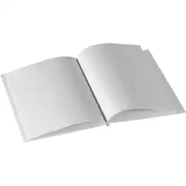 ASHLEY PRODUCTIONS - Ashley Hardcover Blank Book - 28 Pages - Plain - Sheet Size - White Paper - Hard Cover, Durable - 1 Each - 6" x 8"