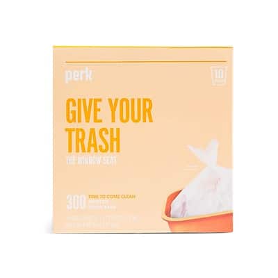 "Perk - 10 Gallon Kitchen Trash Bag, 24"" x 24"", High Density, 0.36 mil, 300 Bags/Box - Clear" price history on PriceWatchPro