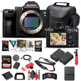 Sony - Alpha a7 III Mirrorless Camera Body Only ILCE7M3/B Basic Bundle (International Version) - Black w/ Basic Bundle