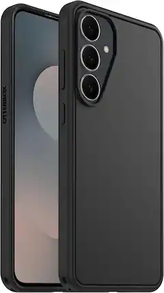 Front. OtterBox - OtterBox Samsung Galaxy S25 FE (Only) - Symmetry Series Case - Ultra-Sleek - Wireless Charging Compatible - Black.