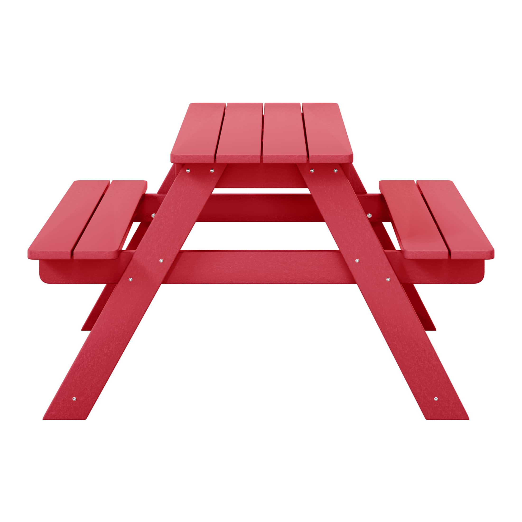 WestinTrends - Malibu Outdoor Patio Kids HDPE Plastic Picnic Bench Table - Red price history on PriceWatchPro