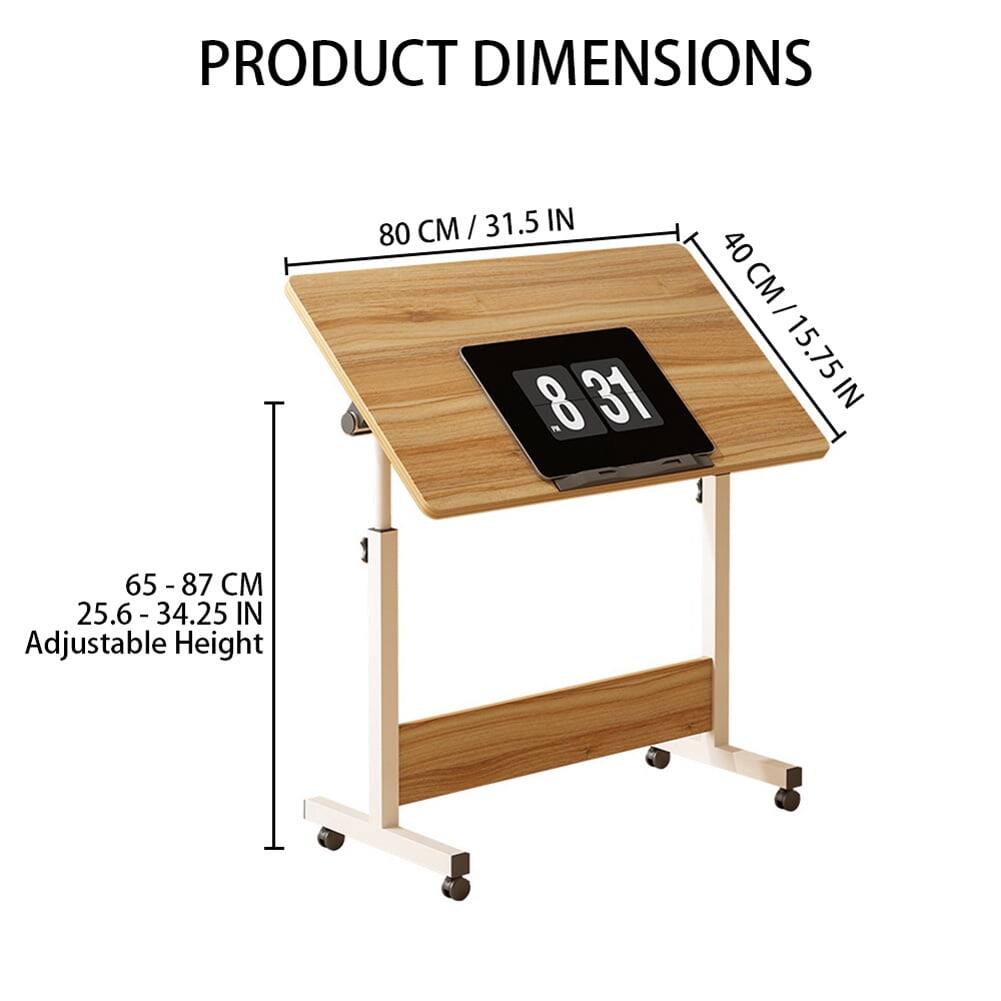 PRODUCT DIMENSIONS

- Width: 80 CM / 31.5 IN
- Depth: 40 CM / 15.75 IN
- Height: 65 - 87 CM / 25.6 - 34.25 IN (Adjustable Height)