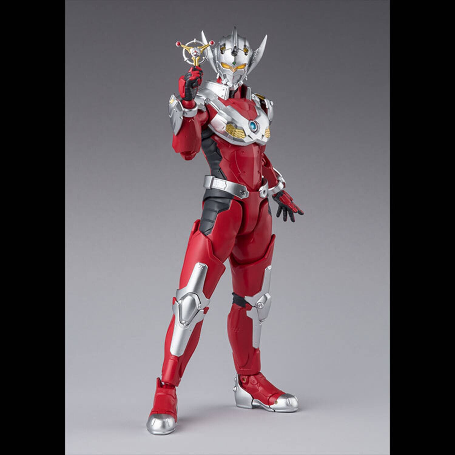 Alt View 1. Bandai - Tamashii Nations - Ultraman - S.H.Figuarts - Ultraman Suit Taro The Animation   - COLLECTIBLES - Multicolor.