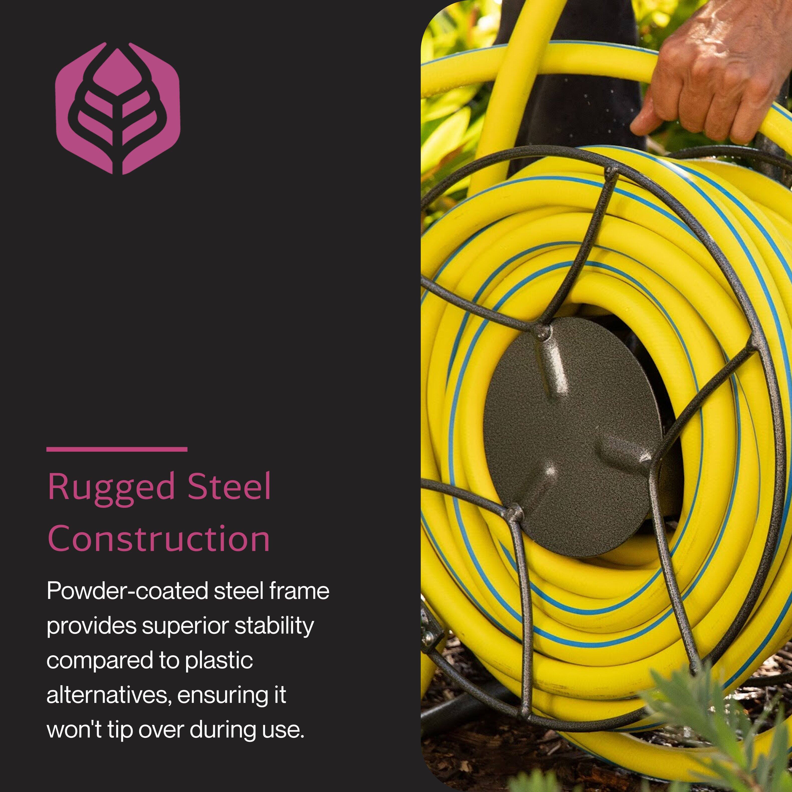 Rugged Steel Construction

Powder-coated steel frame provides superior stability compared to plastic alternatives, ensuring it won't tip over during use.