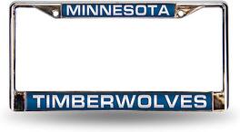 Rico Industries - Minnesota Timberwolves Chrome Metal License Plate Frame Holder - Multi