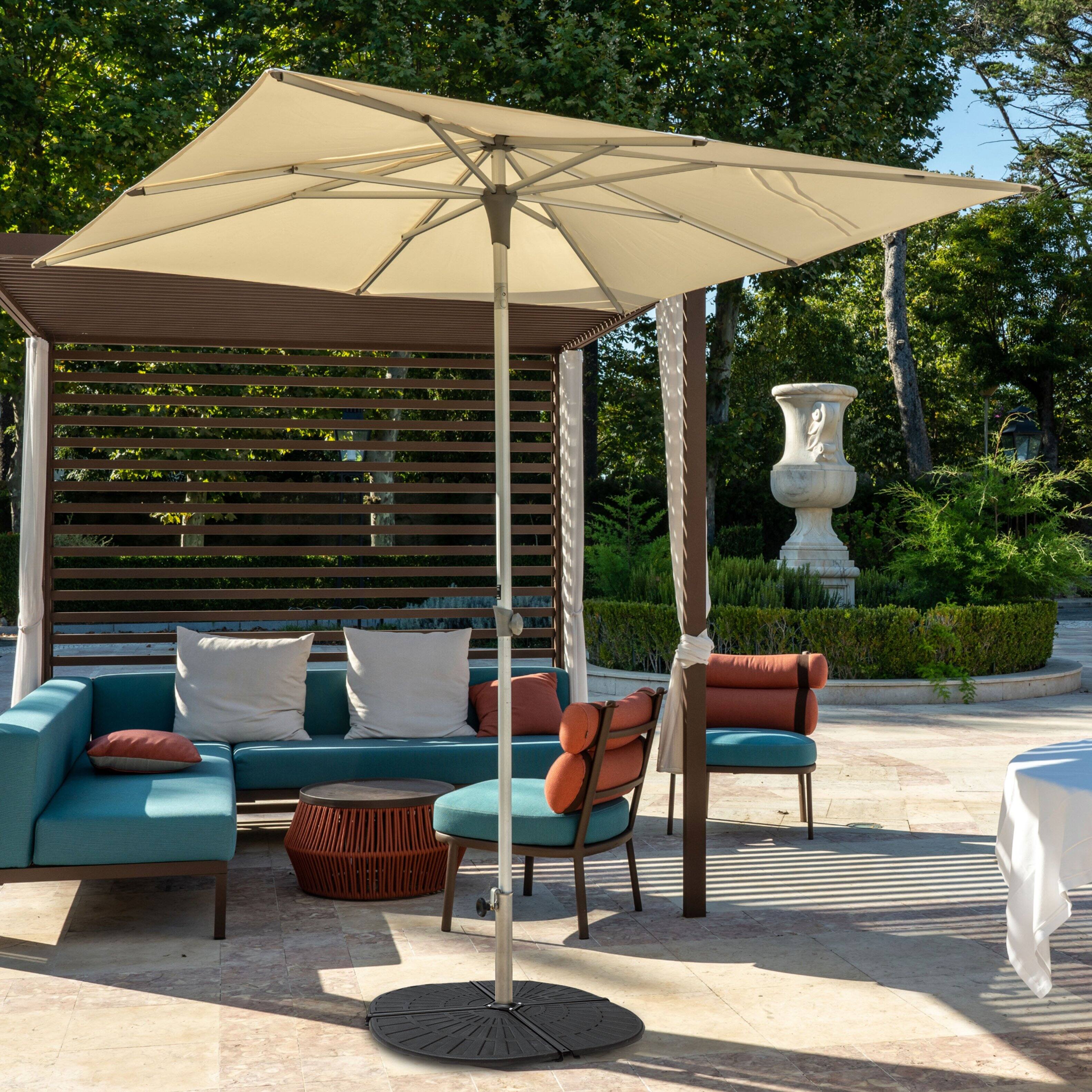 Alt View 4. Four Seasons Courtyard - Four Seasons Courtyard Compact Cross Base for Offset Umbrella, 1 Piece, Black - Black.