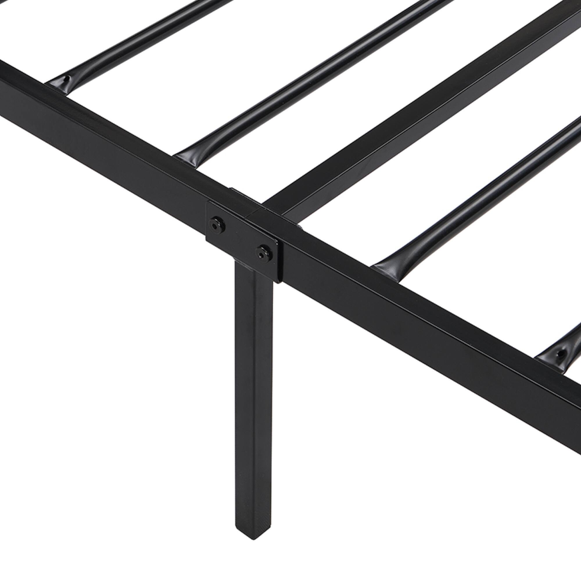 Alt View 9. GOODSILO - Twin Size Metal Bed Frame with Sturdy Steel Construction for Enhanced Durability and Stability - Black.
