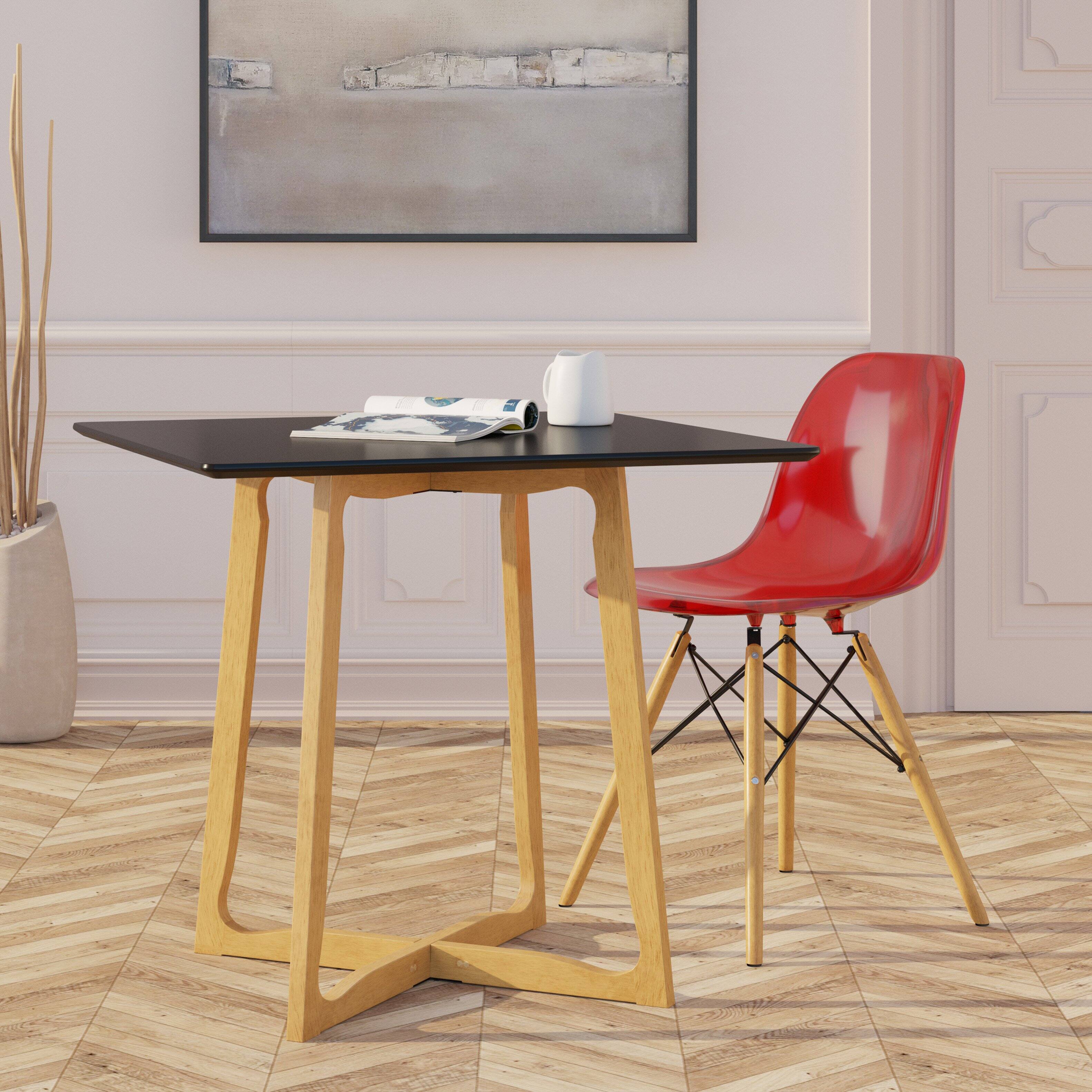 LeisureMod Dover 4 Piece Mid Century Modern ABS Plastic Dining Chair ...