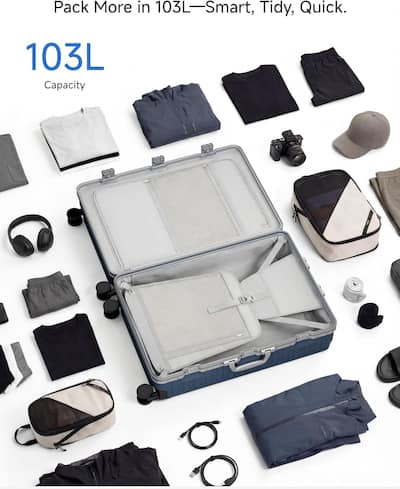 LUGGEX 20 28 Inch Aluminum Zipperless Polycarbonate Luggage Set LX LUGGEX 20 28 Inch Aluminum Zipperless Polycarbonate Luggage Set LX