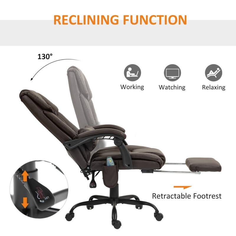 RECLINING FUNCTION

130°

Working Watching Relaxing

LIFT

Retractable Footrest