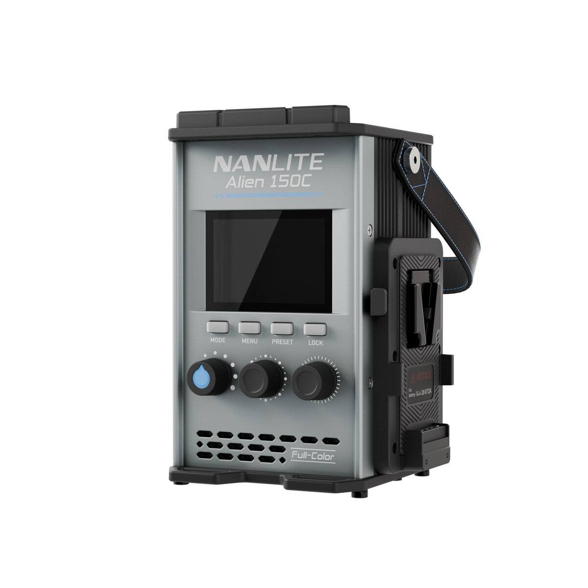 NANLITE Alien 150C  
MODE MENU PRESET LOCK  
NOTICE  
Full-Color