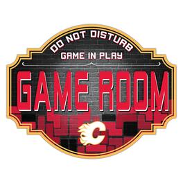 Fan Creations - Calgary Flames 12'' Game Room Tavern Sign - Multicolor
