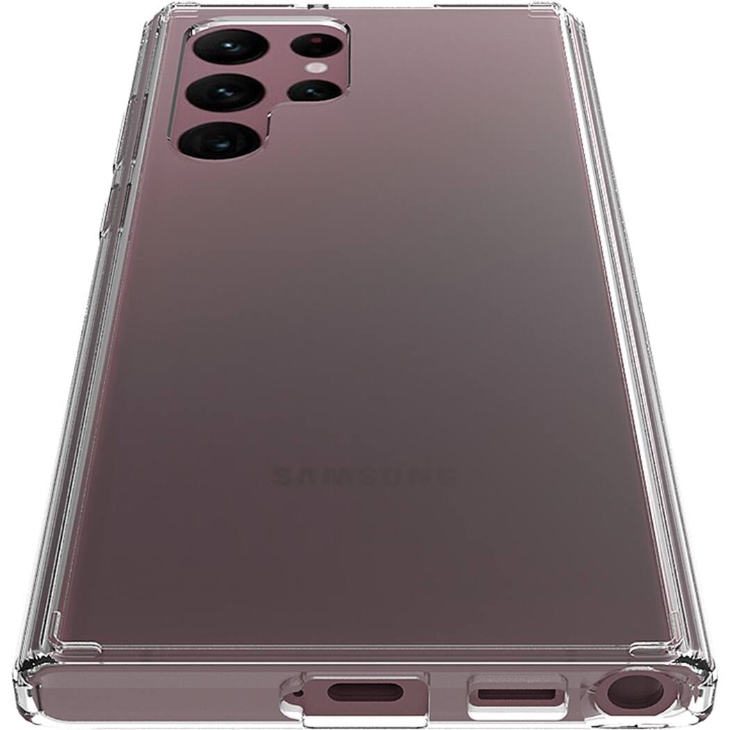 Alt View 12. SaharaCase - Hybrid-Flex Hard Shell Case for Samsung Galaxy S22 Ultra - Clear.