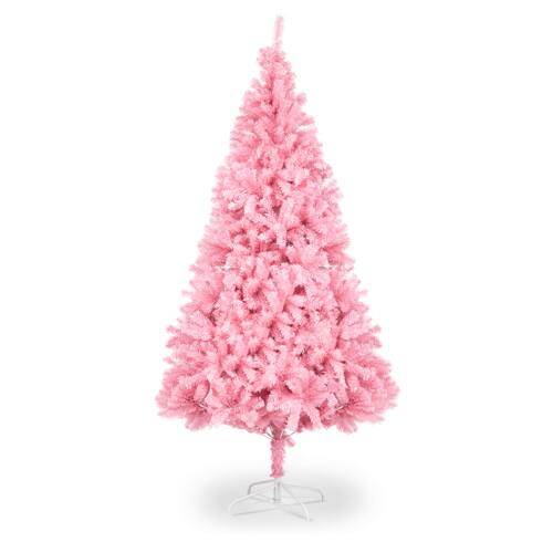 Winado - 7 FT Artificial Christmas Tree with 1800 Tips for Xmas Party Holiday Decorations - Pink