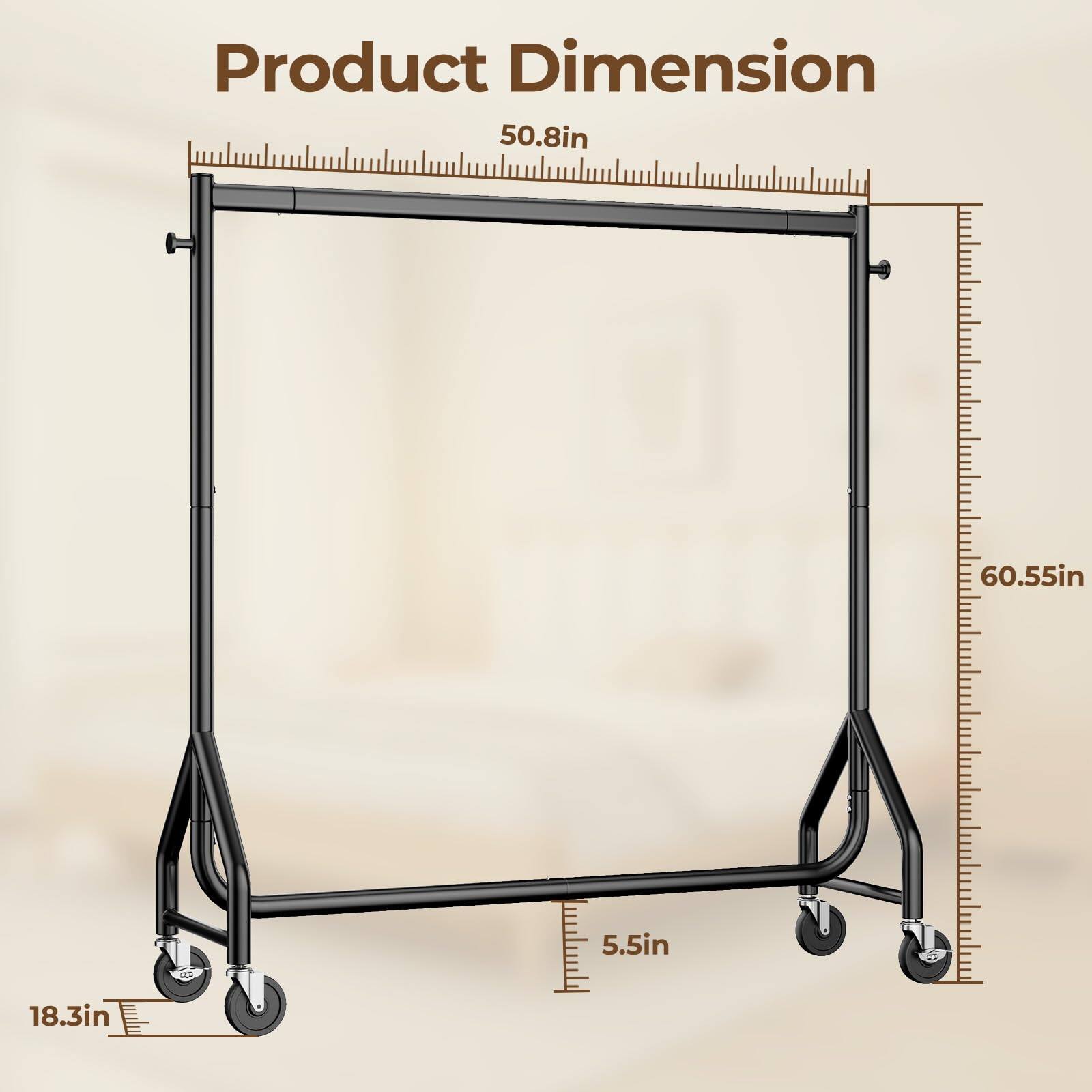 Product Dimension  
50.8in x 60.55in x 5.5in x 18.3in