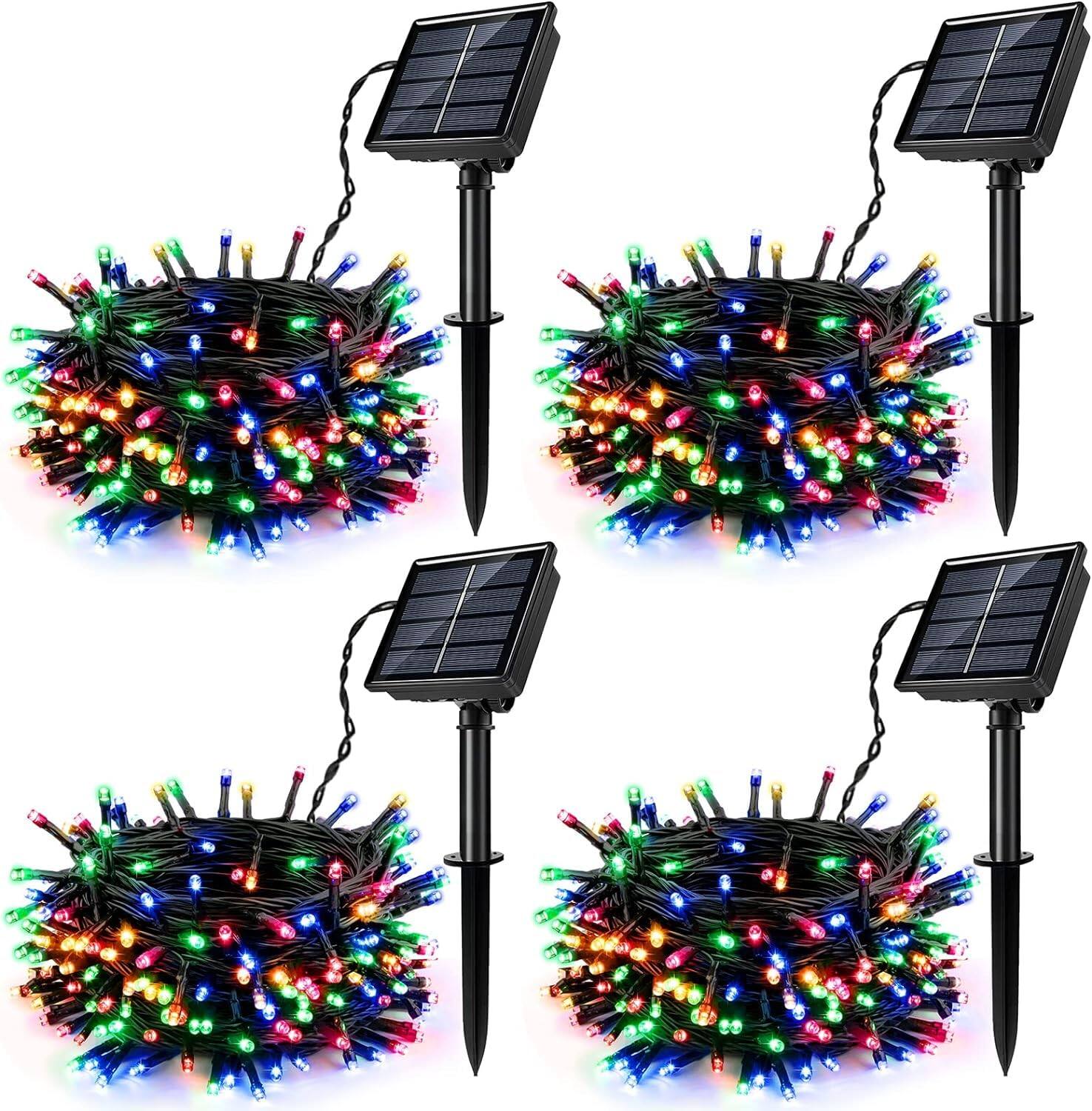 Front. NICHOLAS KLEIN - Solar String Lights Multicolored 480 Led Twinkle Light Outdoor With 8 Modes & Memory Function - Colorful.