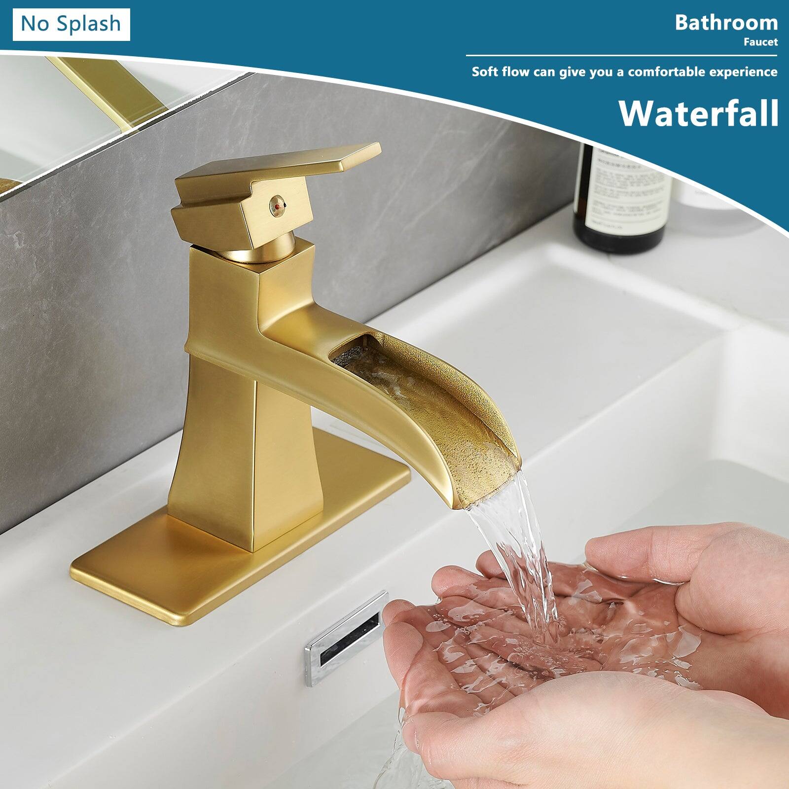 No Splash

Bathroom Faucet

Soft flow can give you a comfortable experience

Waterfall