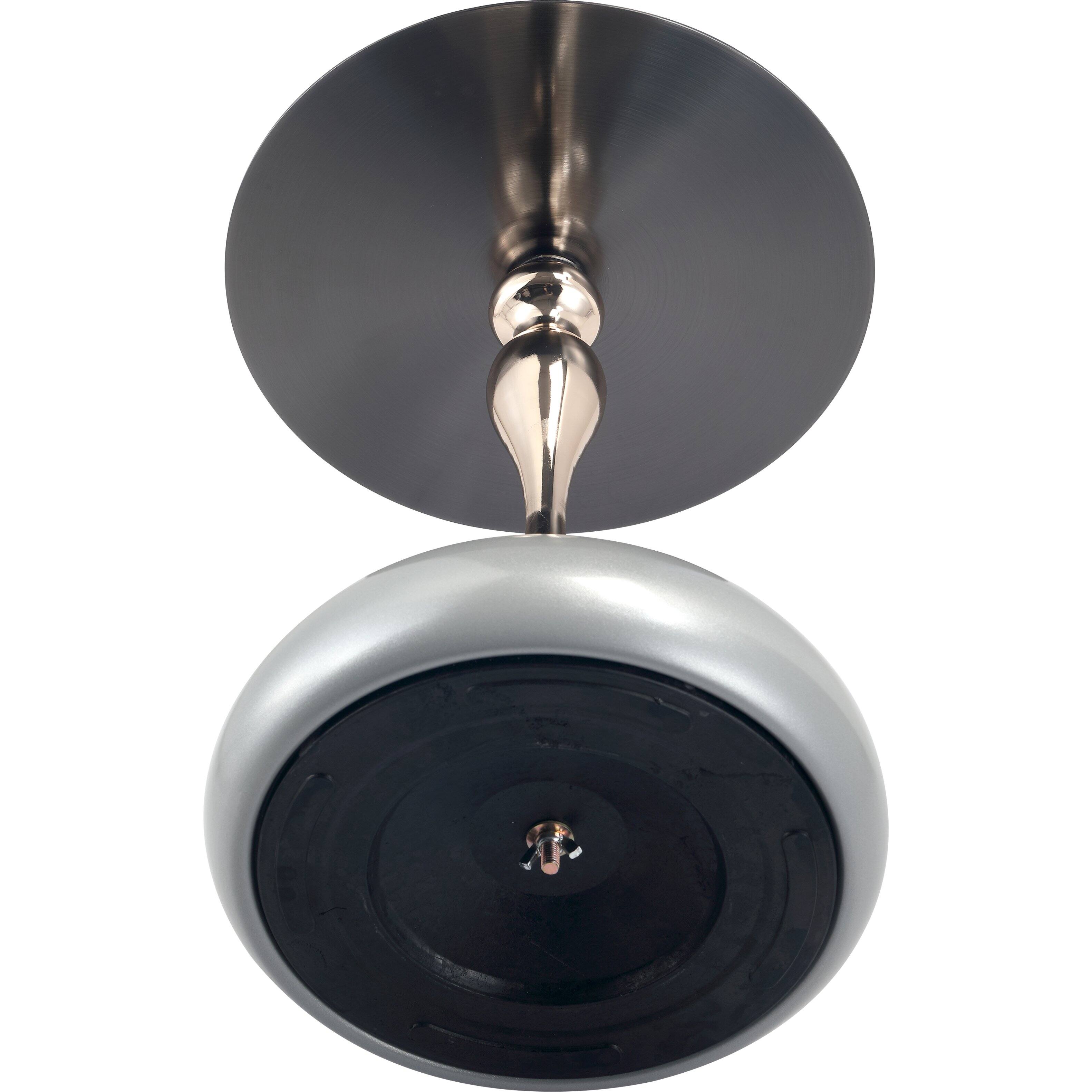 Alt View 8. LeisureMod - Savoy Black Circular Top End Table with Powder Coated Finish for Living Room/Offices - Silver.