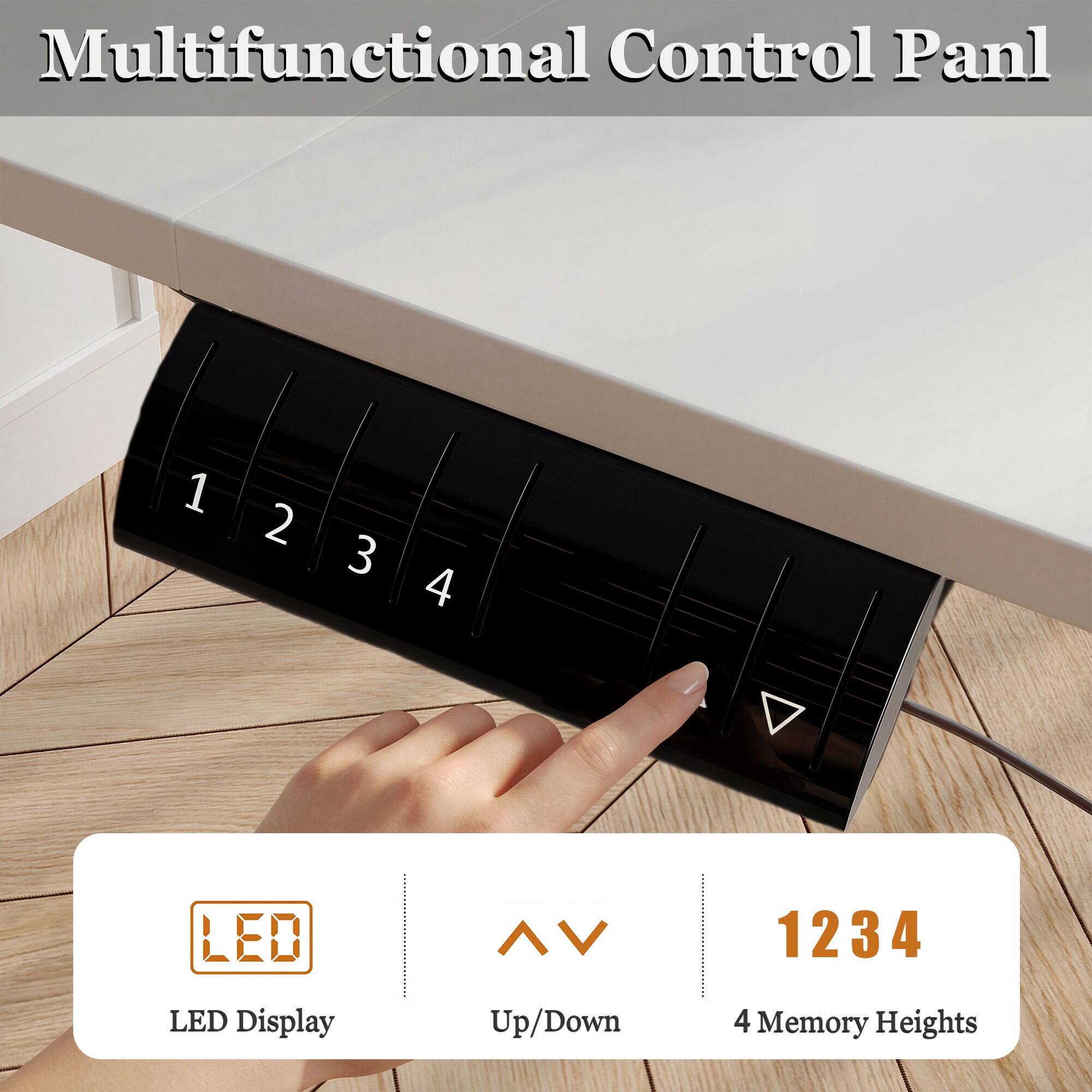 Multifunctional Control Panel

- LED Display
- Up/Down
- 1234 Memory Heights
