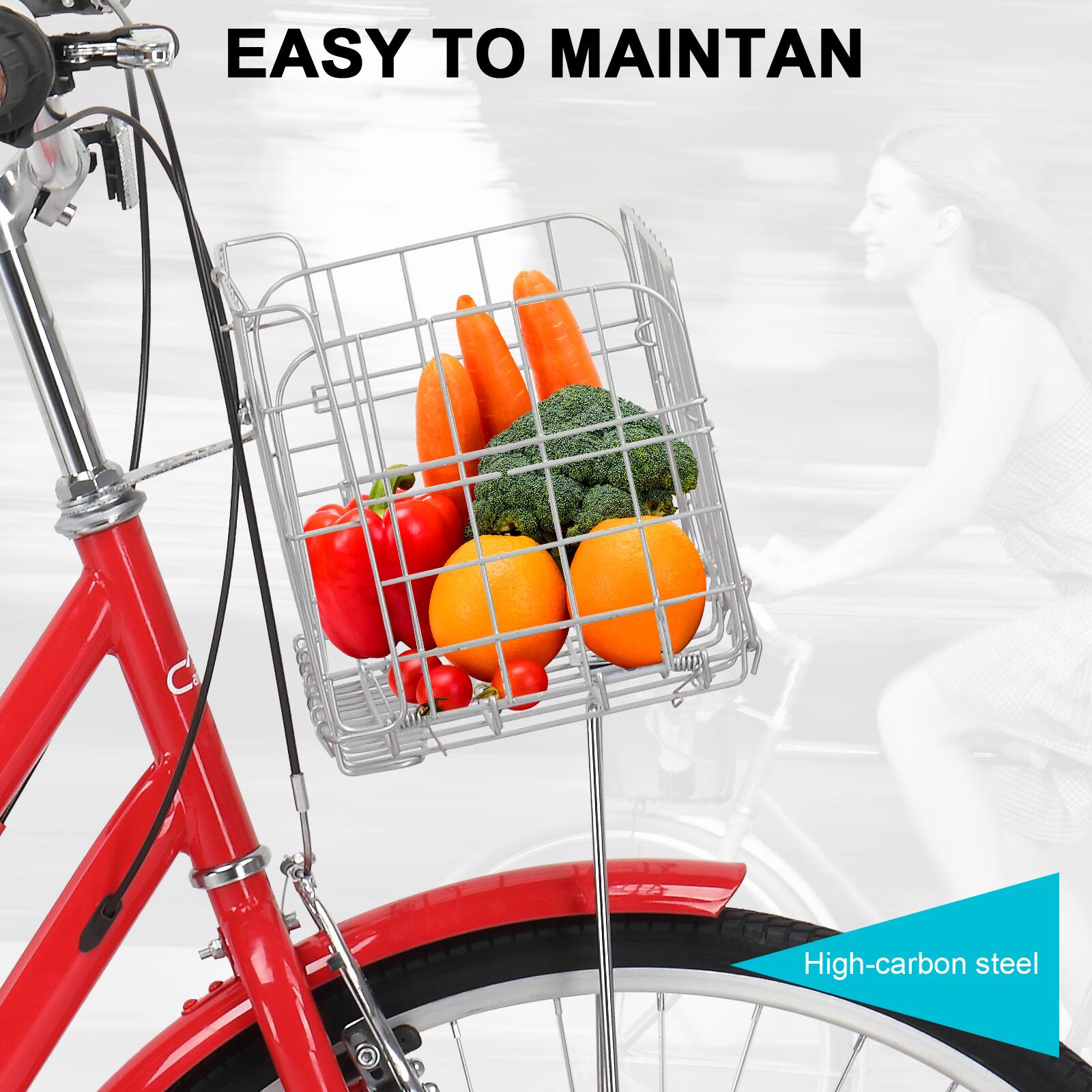 EASY TO MAINTAIN

High-carbon steel