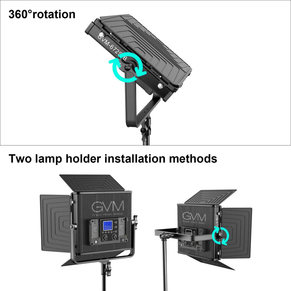 360° rotation  
VM-672S  
B  
OVM  
Two lamp holder installation methods  
GVM