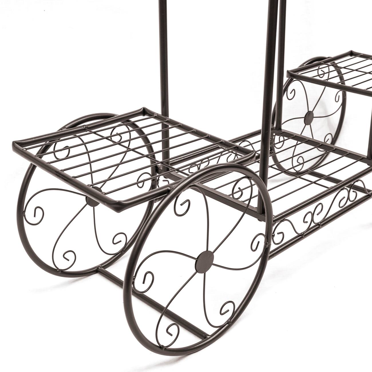 Alt View 2. Sorbus - Sorbus® Garden Cart Stand & Flower Pot Plant Holder Display Rack, 6 Tiers, Parisian Style - Perfect for Home, Garden - Bronze.