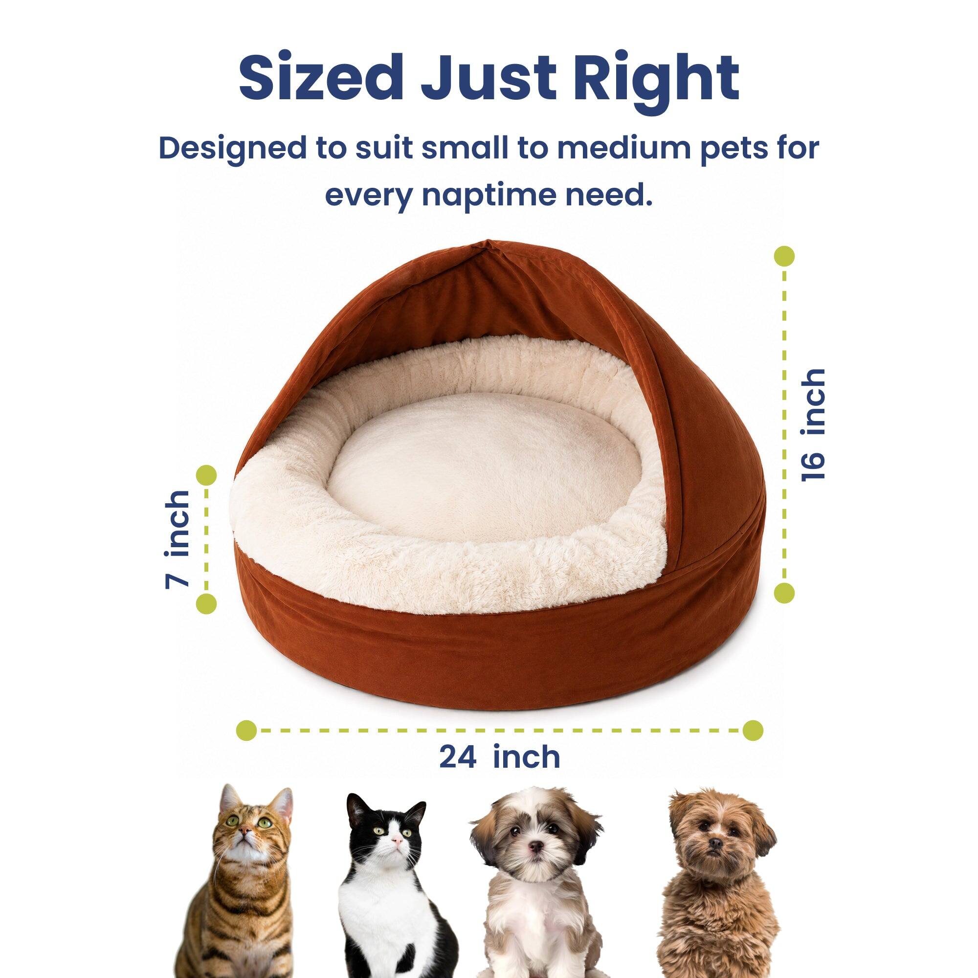 Sized Just Right  
Designed to suit small to medium pets for every naptime need.  
7 inch  
16 inch  
24 inch