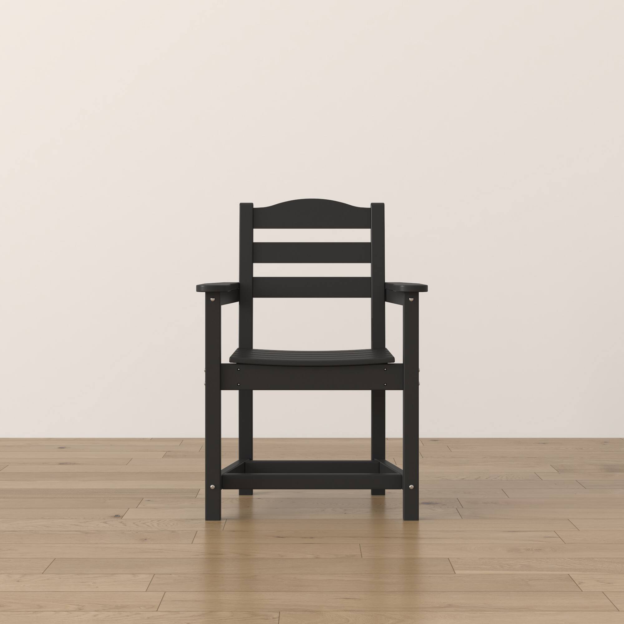 Alt View 8. Famapy - Pairs of HDPE Outdoor Dining Chair - 4 Colors Weatherproof Patio Armchair for Garden, Poolside 330LBS Capacity - Black.