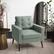 Left. CorLiving - Elwood Tufted Accent Chair - Green.