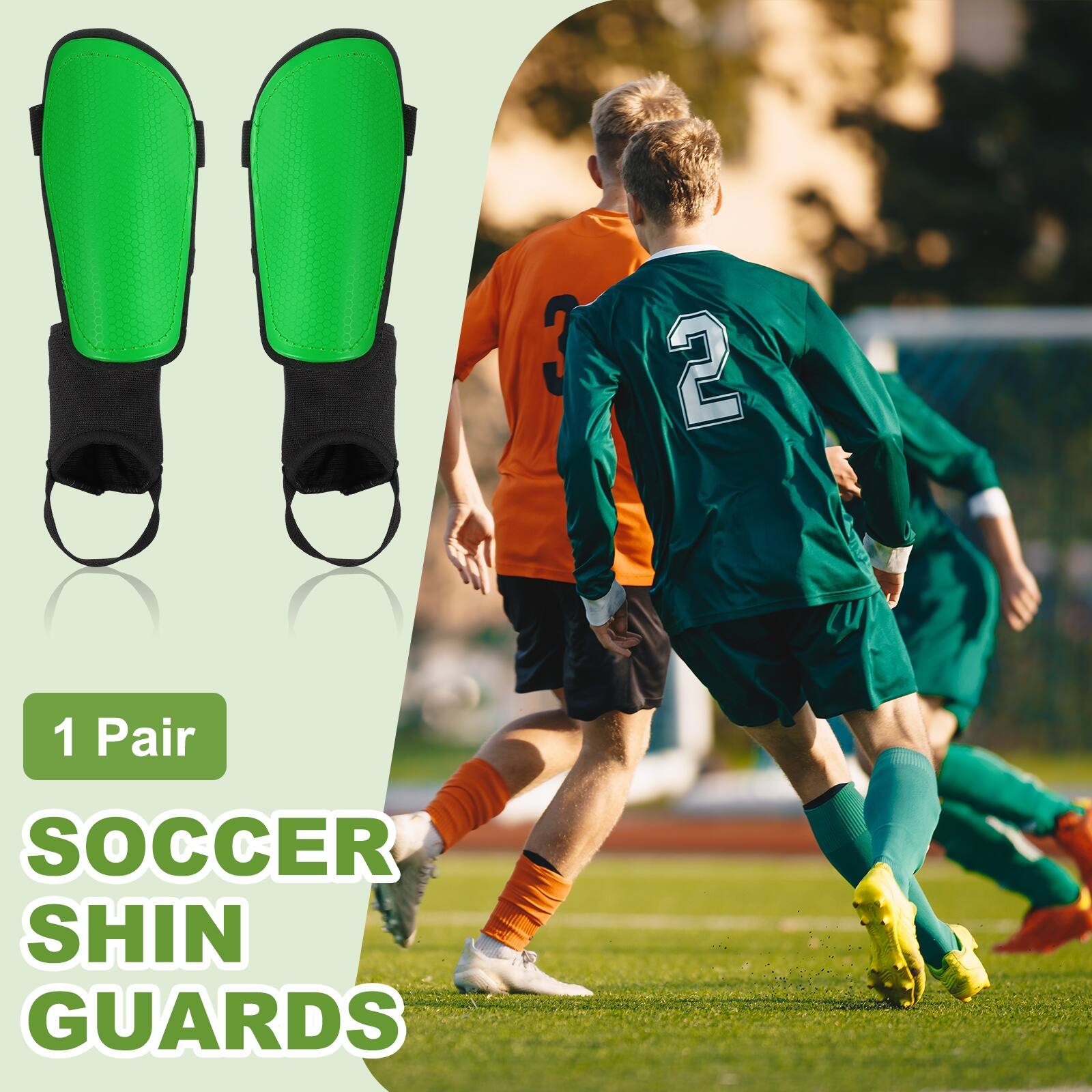 1 Pair SOCCER SHIN GUARDS