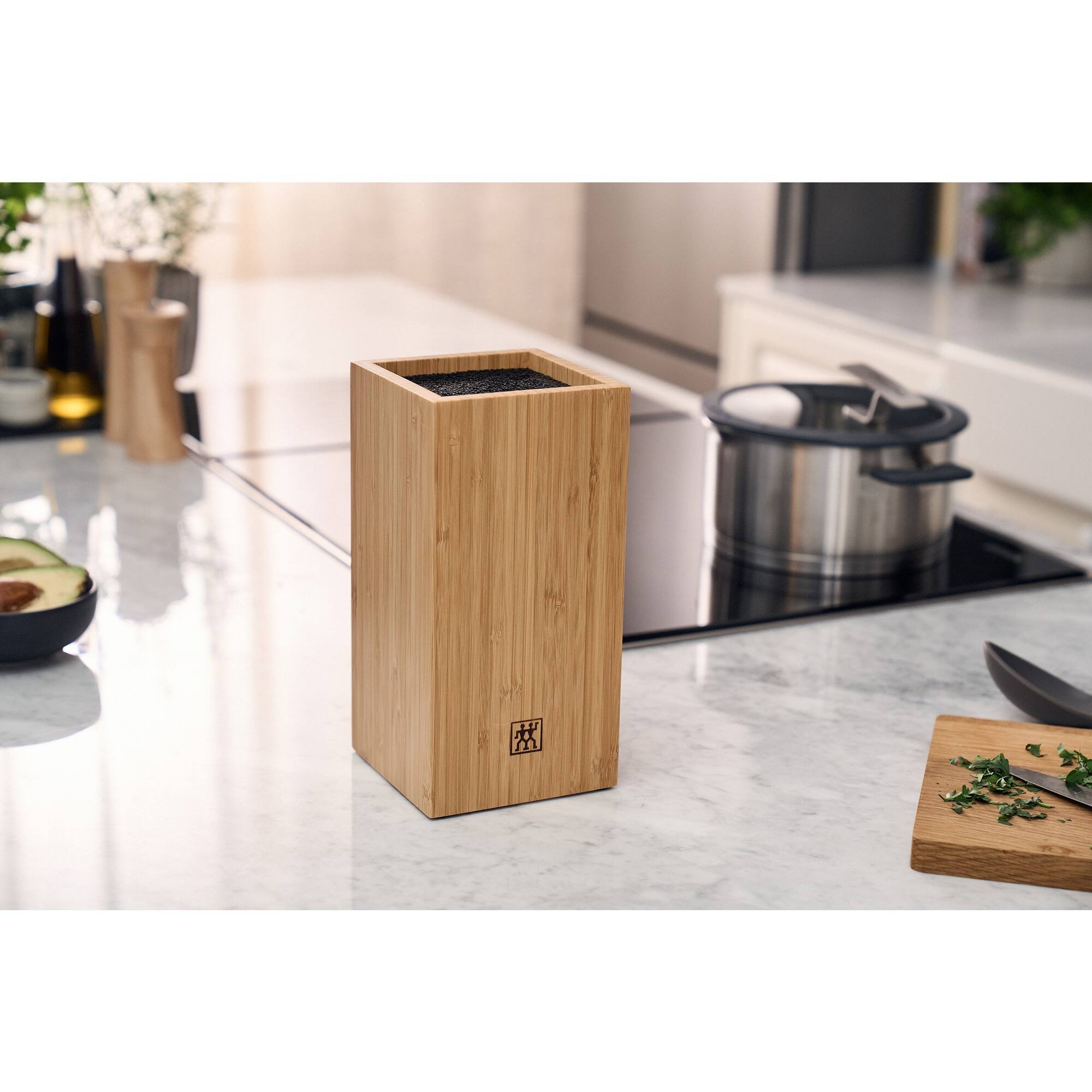 Alt View 5. ZWILLING - ZWILLING Bamboo Bristle Knife Storage Block - Natural.
