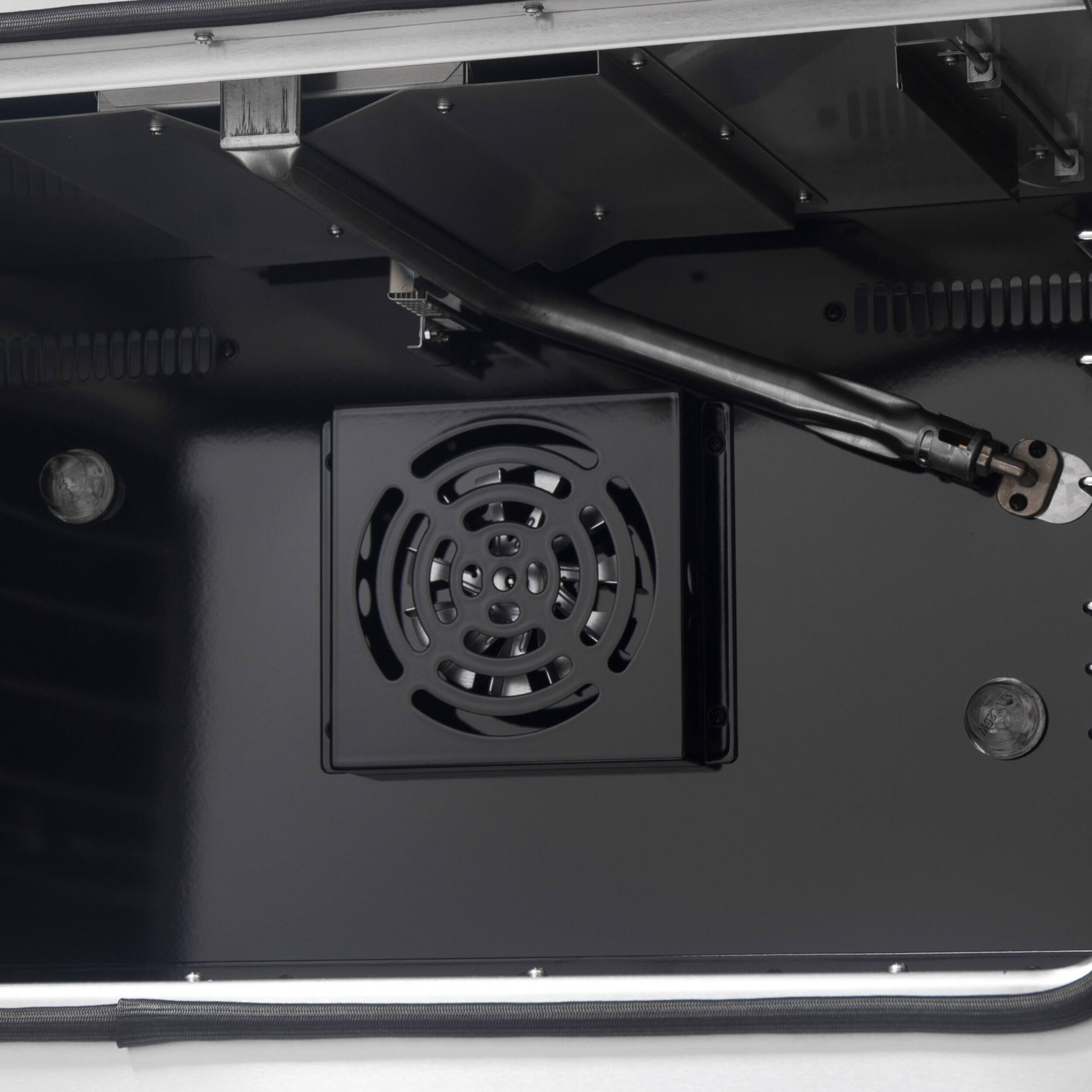 Alt View 11. Forno Appliances - Galiano 5.36 Cu. Ft. Freestanding Gas Convection Range with French Door Design - White.