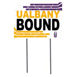 Jardine - SUNY Albany Great Danes 18'' x 24'' Bound Yard Sign - White