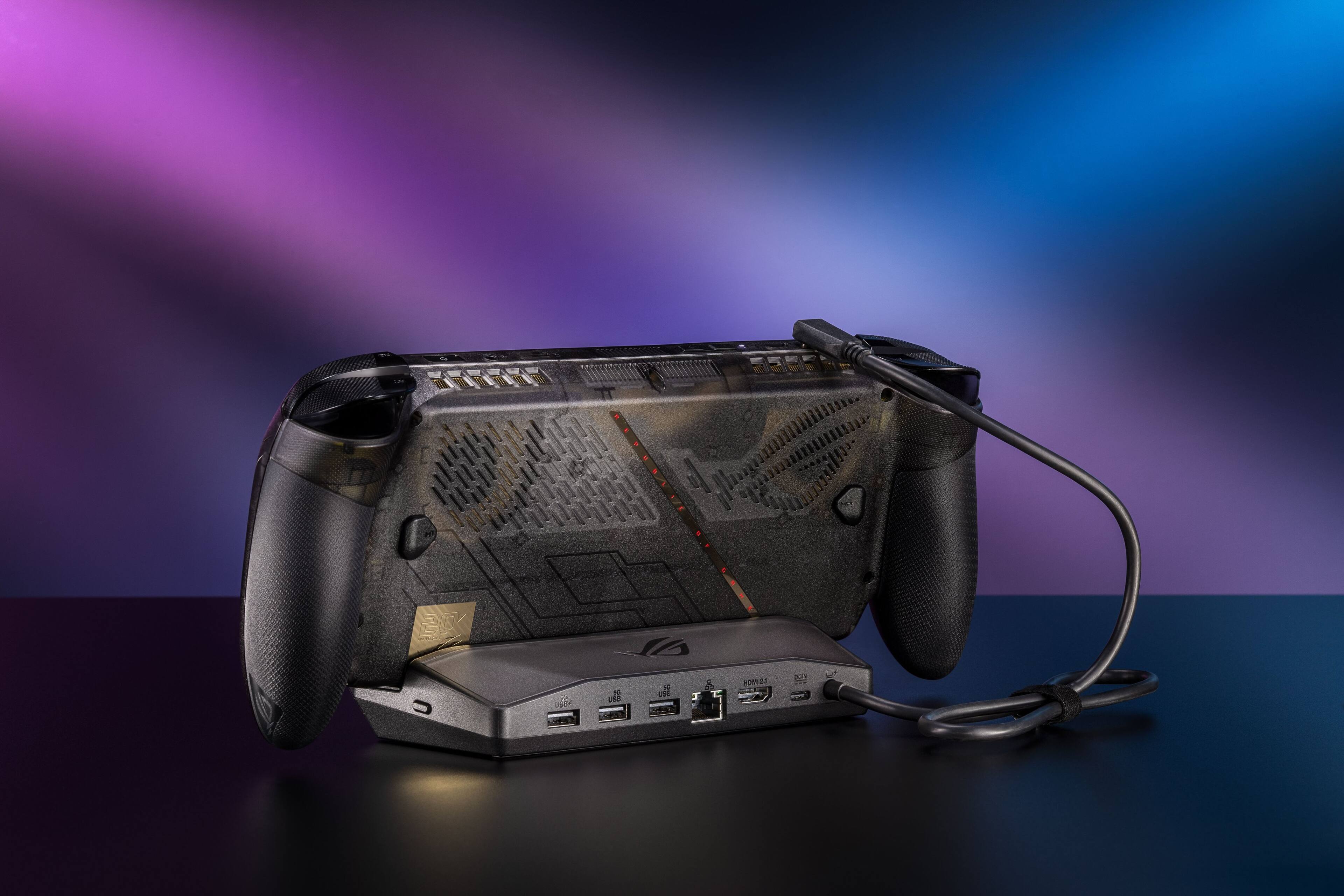 Alt View 8. ASUS - ROG Bulwark 6-in-1 Dock DG310 for ROG XBOX Ally (HDMI 2.1, USB-A 3.2, USB-C 3.2) with One-touch Bluetooth Pairing - Black.