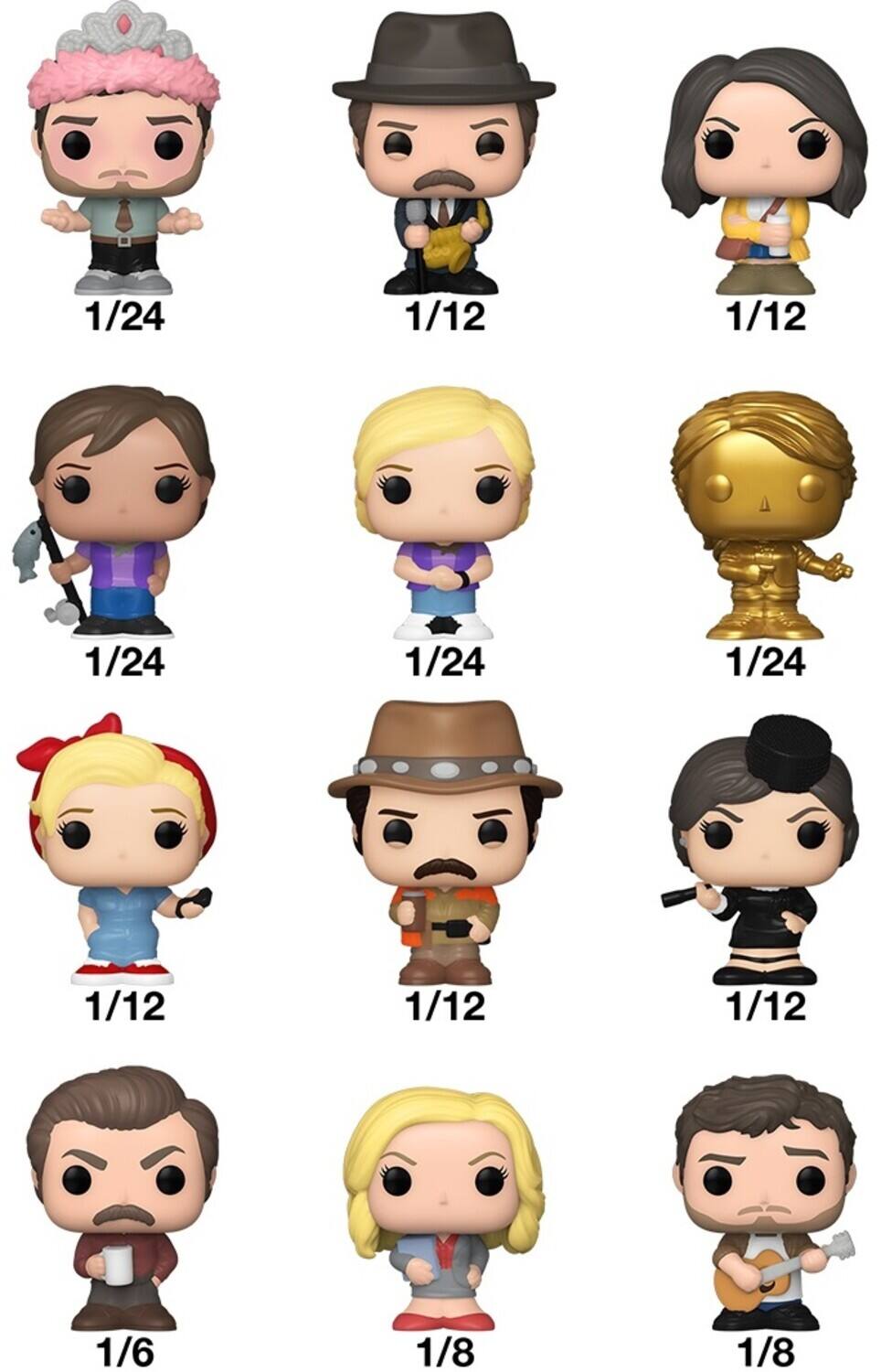 1/24, 1/12, 1/12, 1/24, 1/24, 1/24, 1/12, 1/12, 1/12, 1/6, 1/8, 1/8