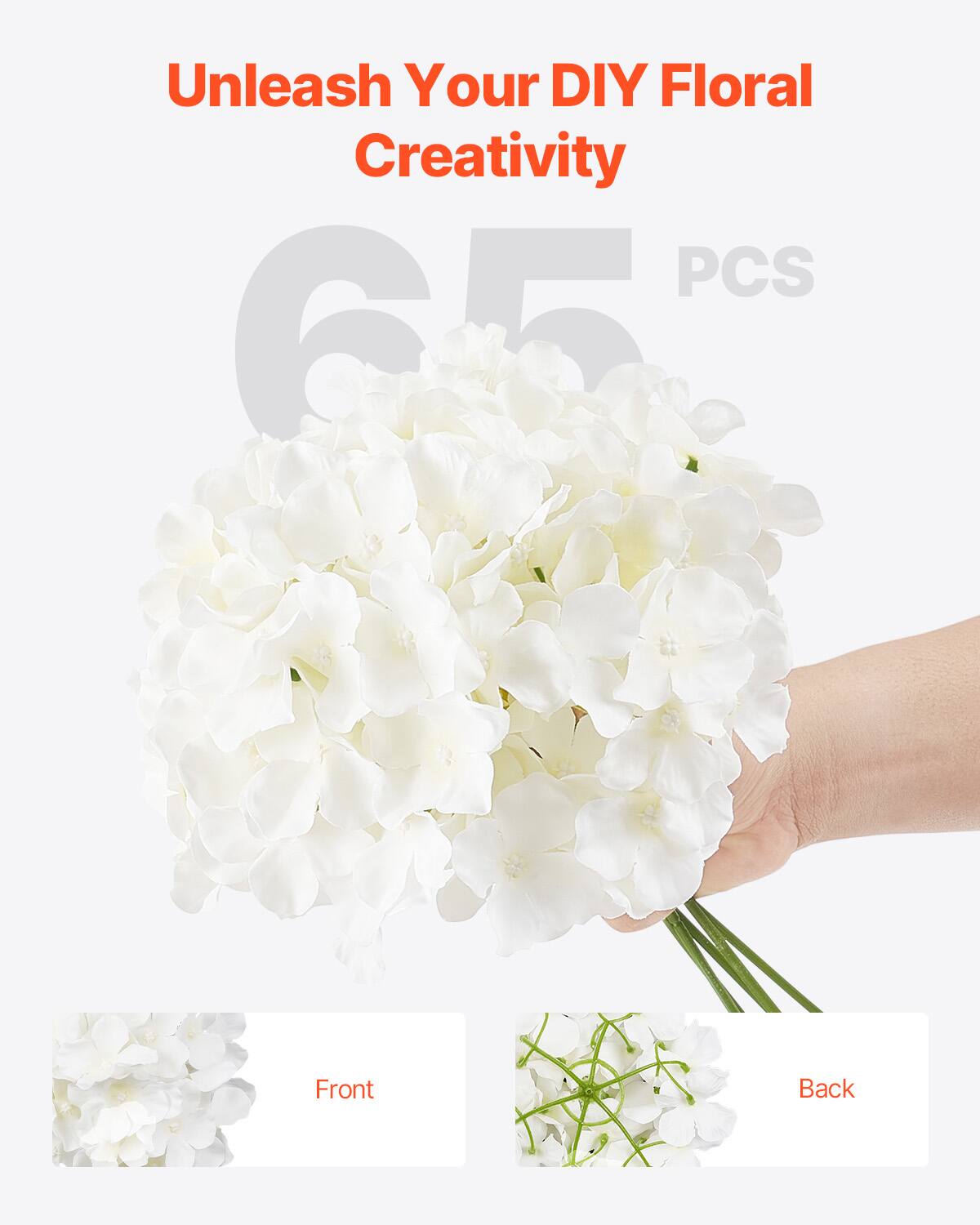 Unleash Your DIY Floral Creativity 65 PCS Front Back