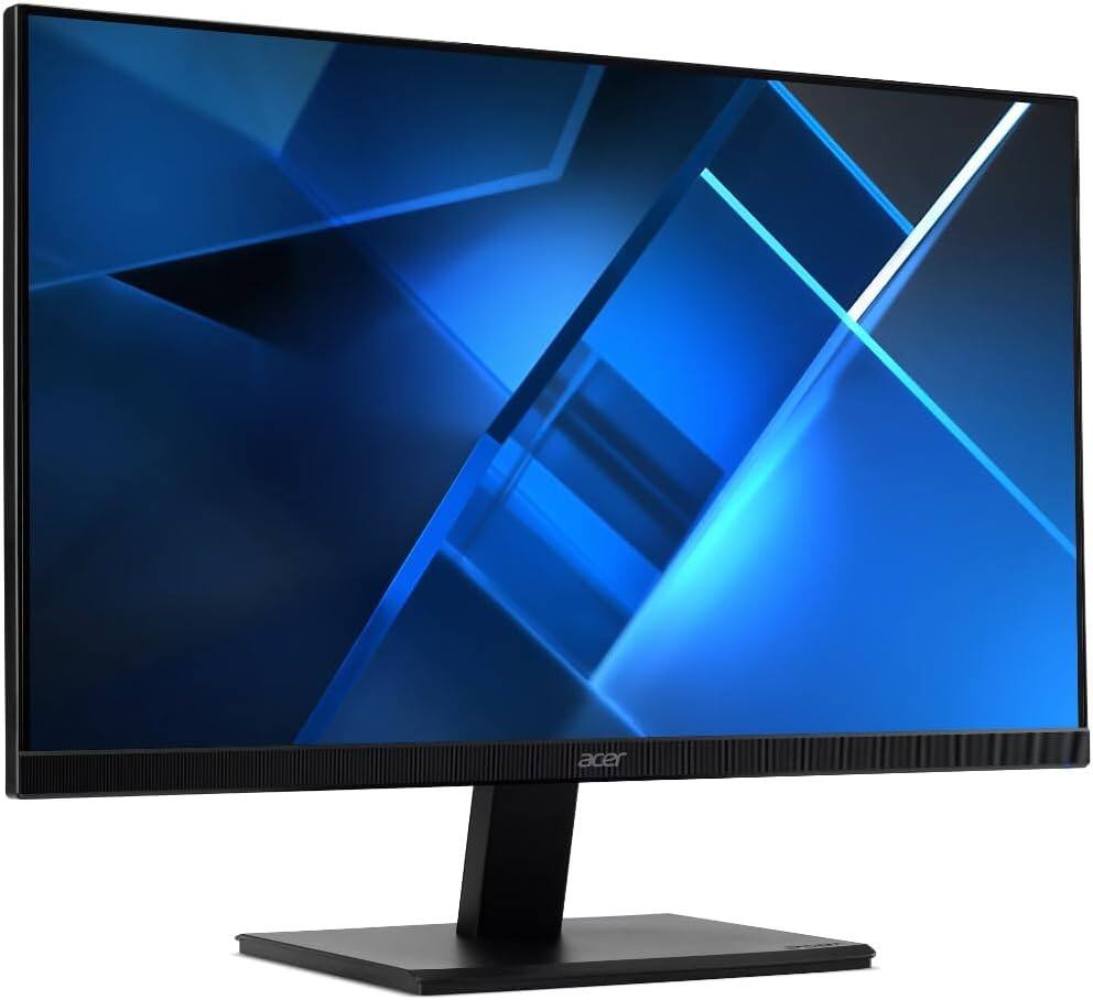Left. Acer - Acer Vero V7 V277 E 27" FHD IPS Monitor, Anti-Glare, Black (UM.HV7AA.E01) 2 Pack w/DKZ Hub & Ergoflexy Dual Mount Arm - Black.