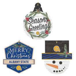 Jardine - Albany State Golden Rams Ornament Bundle - White