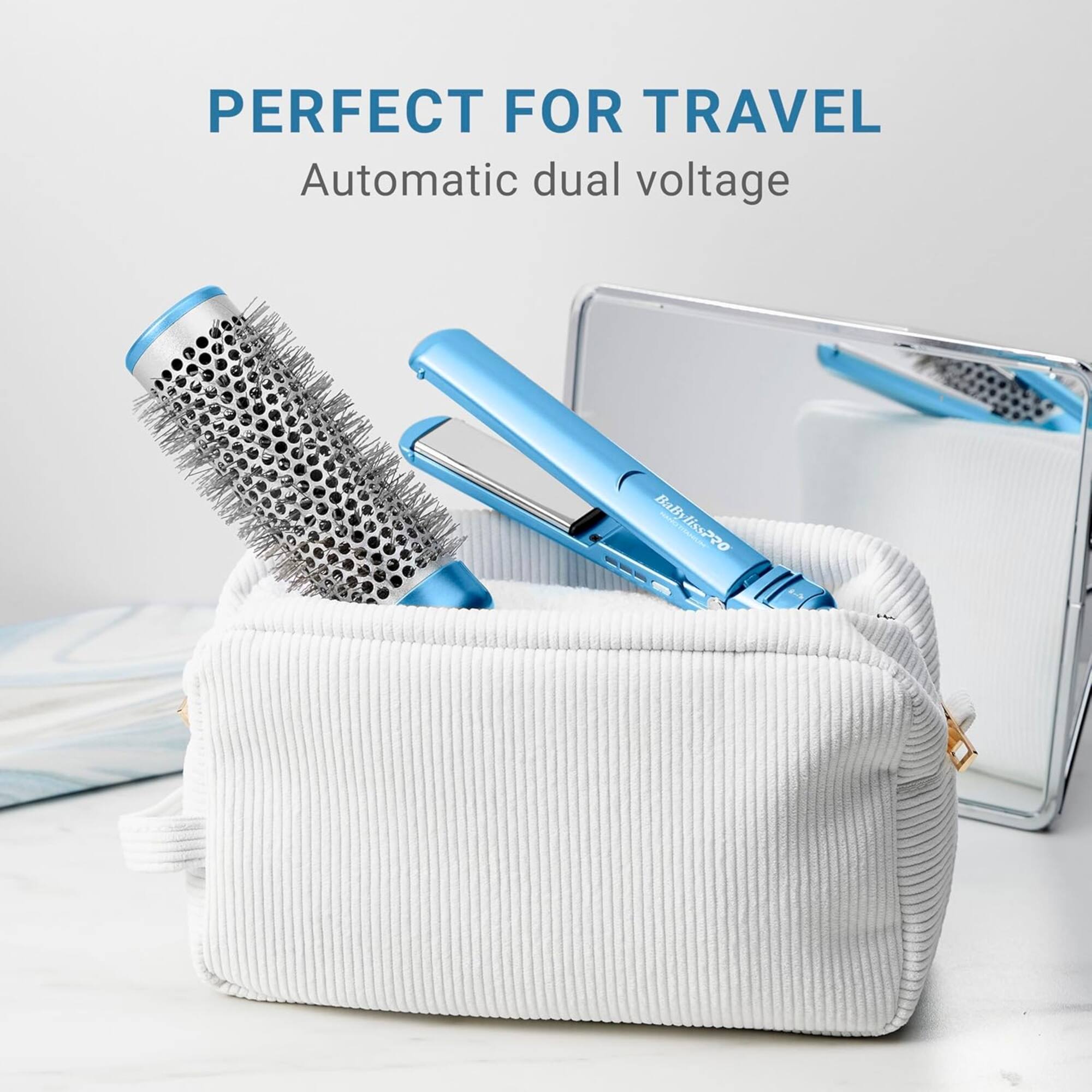 PERFECT FOR TRAVEL  
Automatic dual voltage