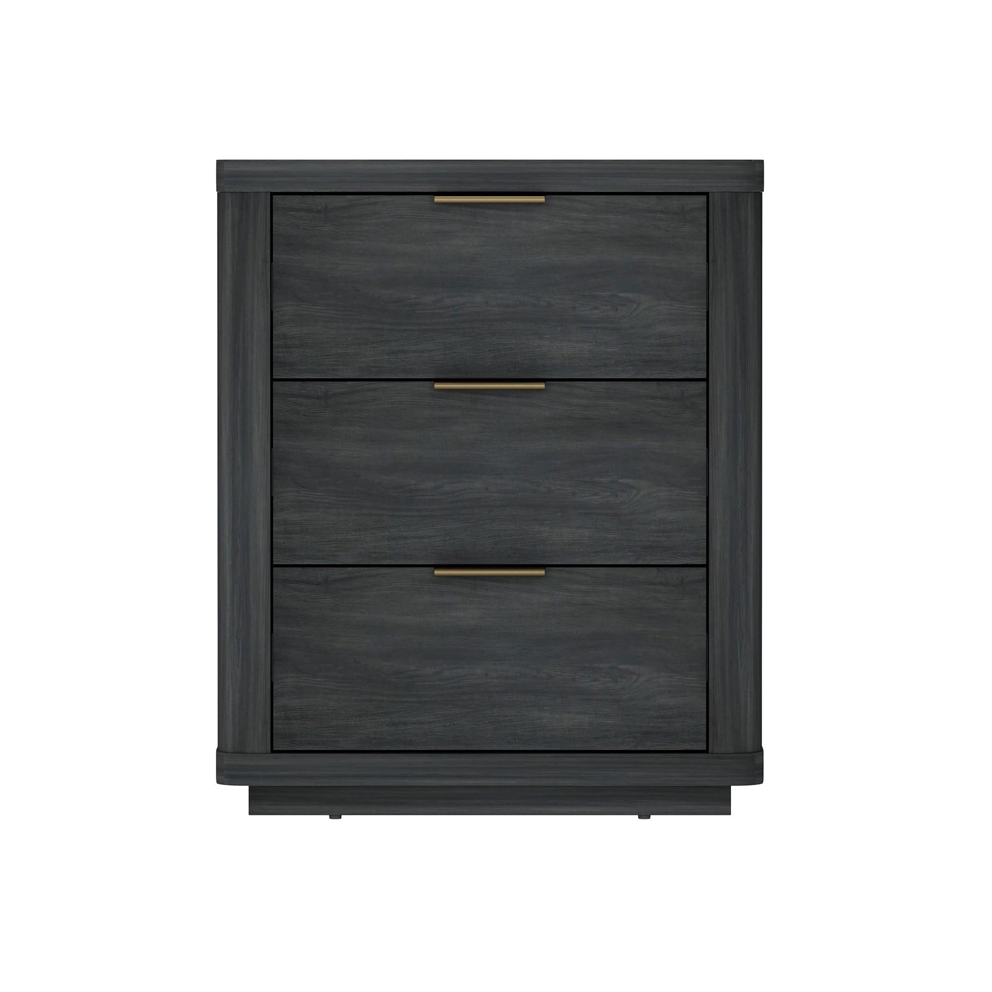 Manhattan Comfort - Evelyn Modern 20" Nightstand - Charcoal Gray