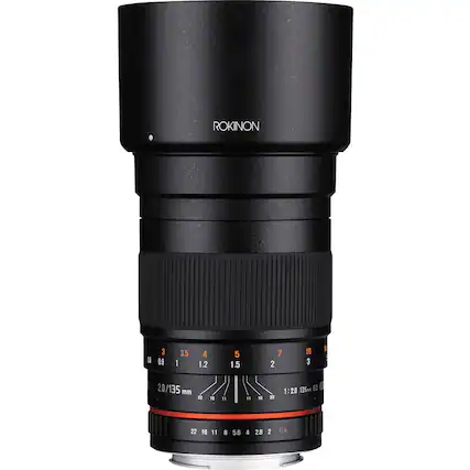 ROKINON
1:2.0 135mm ED
20/135 mm
22 16 11 8 5.6 4 2.8 2 CA